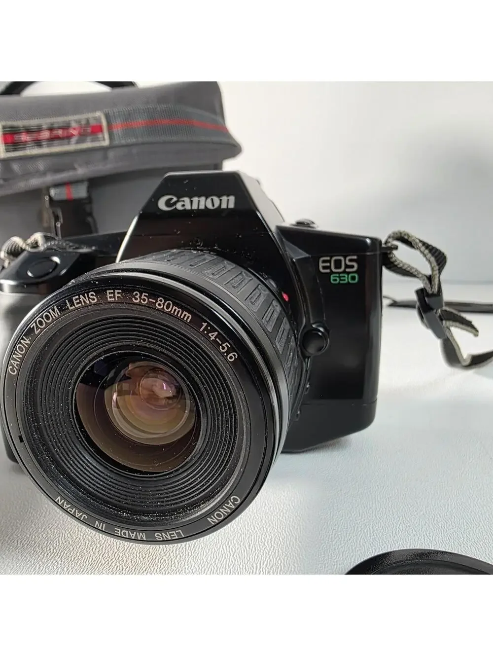 CANON EOS 630 35MM SLR FILM CAMERA + 35-80MM LENS & EXTRAS